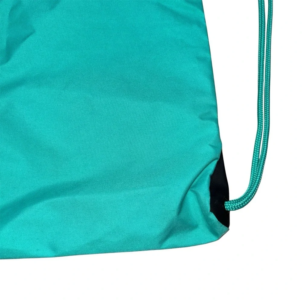 Adidas Drawstring Bag with Pockets Gray and Teal - Picture 8 of 9